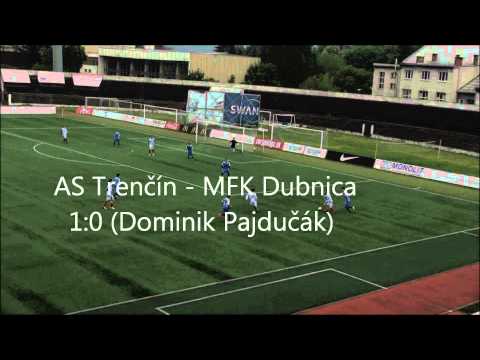 AS Trenčín - MFK Dubnica 4:0 Dominik Pajdučák (1:0)