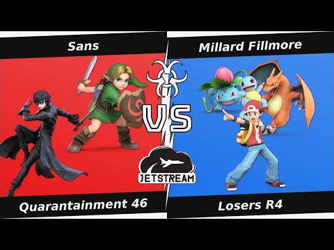 Quarantainment 46 Losers R4 - Sans (Joker, Young Link) Vs. Millard Fillmore (PKM Trainer) - SSBU