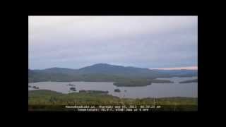 preview picture of video 'Time Lapse from Moosehead Lake Thursday Morning'