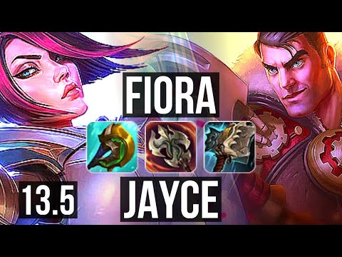 FIORA vs JAYCE (TOP) | 3.0M mastery, 1000+ games, 6/1/3 | KR Master | 13.5