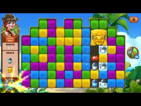 Lost Island Blast Adventure Level 663 - No Boosters