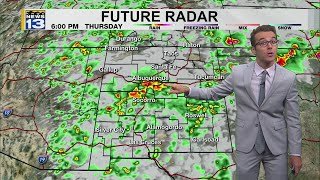 More rainfall, but still hot weather around New Mexico