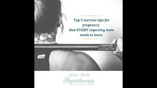 [Video] Top 5 exercise tips for pregnancy that EVERY expecting mom needs to know!