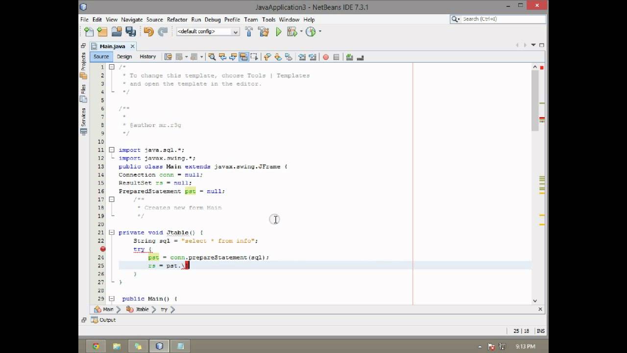 Java Tutorial 4: Populate JTable