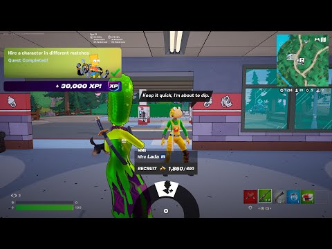 Fortnite - Hire A Character In Different Matches (WEEK 2 Quests Challenges)