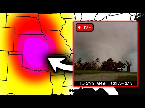 LIVE STORM CHASING - DANGEROUS High Risk Tornado Outbreak - Violent Tornadoes Likely