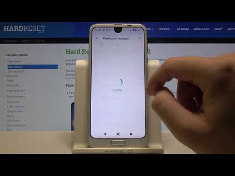 SHARP Aquos R2 App Settings - Manage Apps Permissions