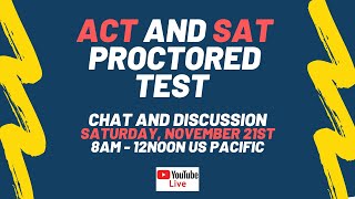 Live Discussion for the Star Tutors ACT, SAT, and PSAT Virtually Proctored Exams