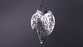 Feng shui spirála Srdce ozdobené