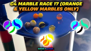 C4 Marble Race 17 (Orange & Yellow Marbles Only)