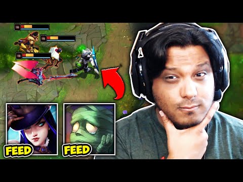 Watch the Rank 1 Singed Carry an Inting 25 Death bot lane... (PERFECT SINGED)