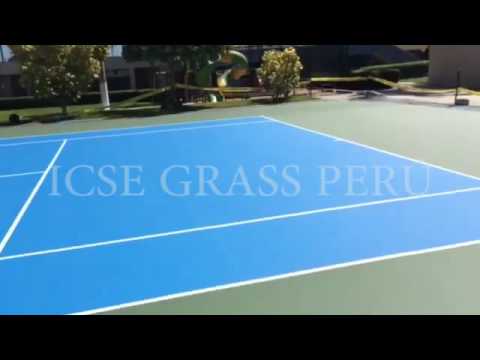 Instalacion de Cancha de Tenis en Club Pimentel