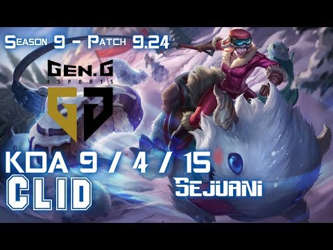Gen Clid SEJUANI vs GRAGAS Jungle - Patch 9.24 KR Ranked