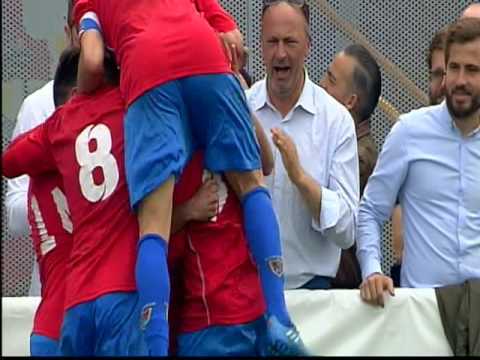 Partido de fútbol Bergantiños FC - CD Badajoz. Fase de ascenso a 2ª B, 2017. Vídeo 4