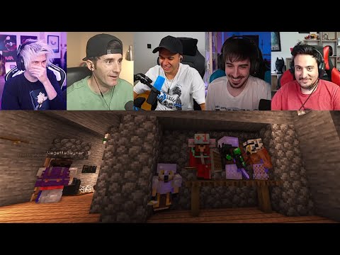 Se ESCONDEN en casa de VEGETTA (TODAS las reacciones) 🤣 | Karmaland 5