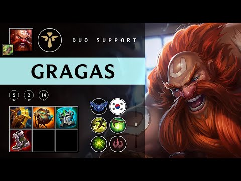 Gragas Support vs Xerath - KR Diamond Patch 25.24