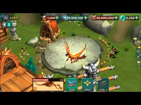 Rise of Berk HQ:  FIREWORM QUEEN - Hatchling to Adolescent