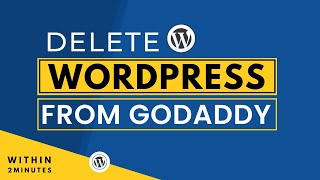 How To Delete WordPress Website From Godaddy Hosting 2024 | Uninstall WordPress From Godaddy