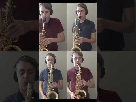 Saxophonist blows your mind with epic Minecraft quartet!