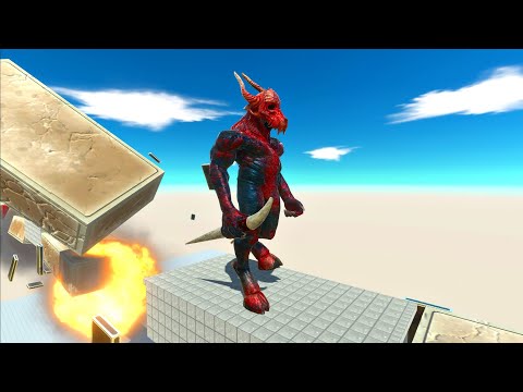 Hurry up and run before the bridge explodes - Animal Revolt Battle Simulator