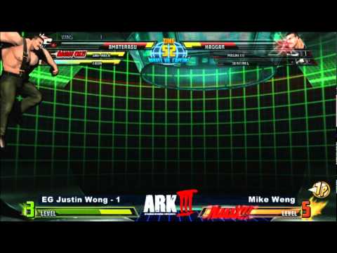 ARK III - Marvel vs. Capcom 3 - Winners Finals - EG Justin Wong vs. Mike Weng