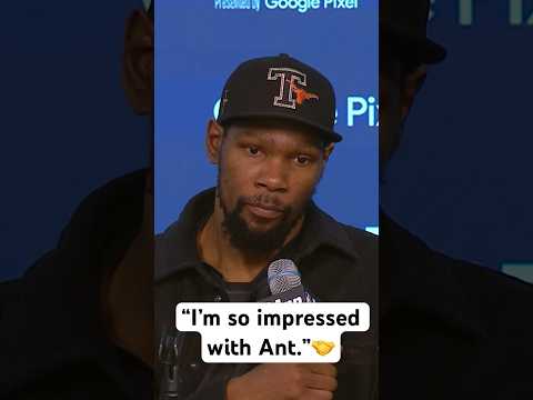 Kevin Durant gives Anthony Edwards high praise after his Amazing Round 1 performance! #Shorts