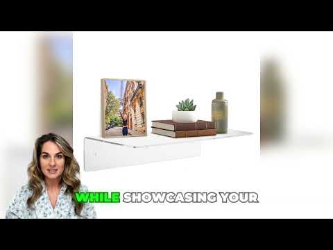 Clear Acrylic Floating Shelf and Display, Set of 2