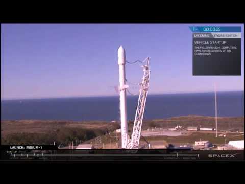 SpaceX Successful Launch & Drone Landing of Falcon 9 Iridium-1 Mission (2017-01-14) [Full HD]