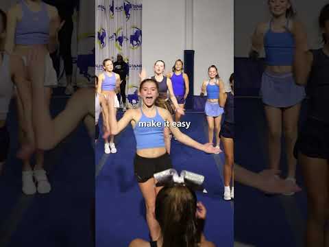 The speech before the first full out always hits different! #cheer