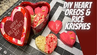 Valentines Day Treats | DIY Gift Ideas | Heart Chocolate Oreos & Rice Krispies