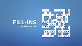 Fill-Ins · Solve Free Fill It In Puzzles