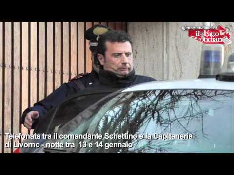 Phone call between Schettino and the Livorno Coast Guard
