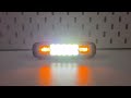 LED pracovné svetlo - biele 10x3W / oranžový Predátor 6x3W LED / 10-30V / ECE R10 (156x43x48mm) - Video Youtube