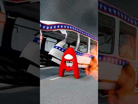 Cars vs ABCD Alphabet Lore - BeamNG.Drive #9ALPL