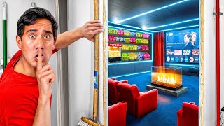 I Built a SECRET Magic Movie Room | ULTIMATE Hide and Seek