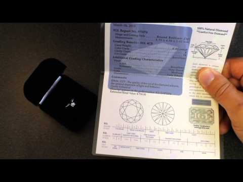 .41cts F Color Diamond Test