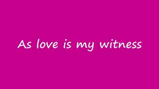 Westlife - As Love Is My Witness | (lyrics Karaoke)