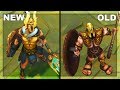 All Pantheon Skins Rework NEW vs OLD Texture Comparison (League of Legends)