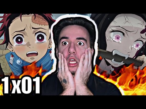 FIRST TIME REACTION to DEMON SLAYER !!