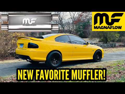 MAGNAFLOW X MUFFLER! SOUNDS SOO GOOD ON MY PRO CHARGED GTO #review