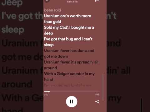 Uranium Fever - Elton Britt