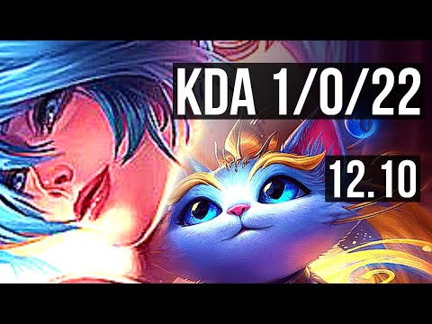 SONA & Ezreal vs YUUMI & Lucian (SUP) | 1/0/22, 800+ games | BR Grandmaster | 12.10