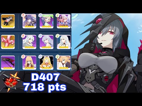 [Honkai Impact 3] SEA - Ex-Abyss Red Lotus (D407) - HoD Minion 718 pts - AE(S1) TP MA (Fuxi 3*)
