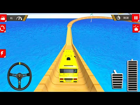 Impossible Offroad Bus Stunt Racing Game #5 | Bus Racing Game | Impossible Bus Driving Game