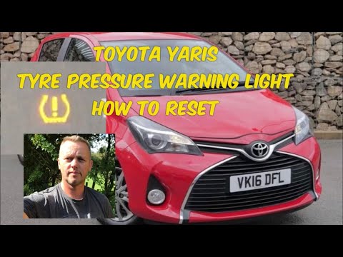 Toyota Yaris Tyre Pressure Warning Light, “How To Reset” & Button Location (tire)