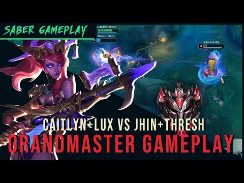 Grandmaster ADC gameplay Caitlyn vs Jhin