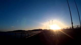 Winter Morning Drive Across Tay Road Bridge On Visit To North Fife Scotland