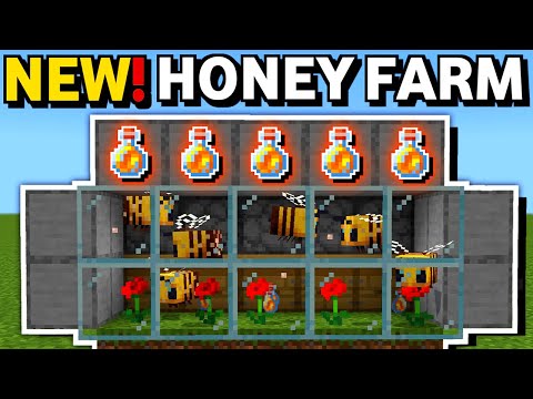 New Honey Farm - Bedrock 1.21 — Minecraft farm tutorial thumbnail