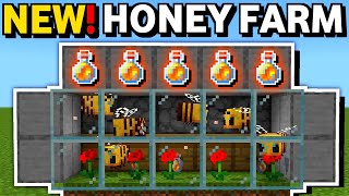 Minecraft Bedrock: NEW Honey Farm Tutorial 1.21!