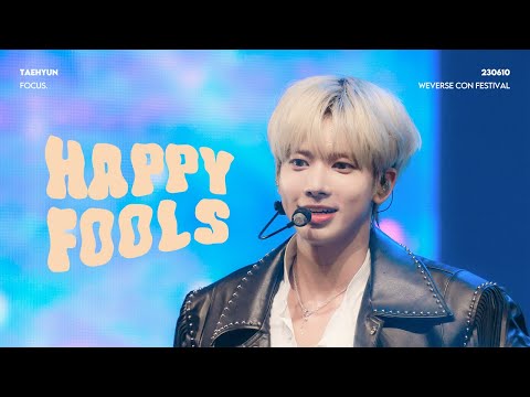 230610 Weverse Con Festival 'Happy Fools'투모로우바이투게더 태현 직캠 fancam｜TXT TAEHYUN focus